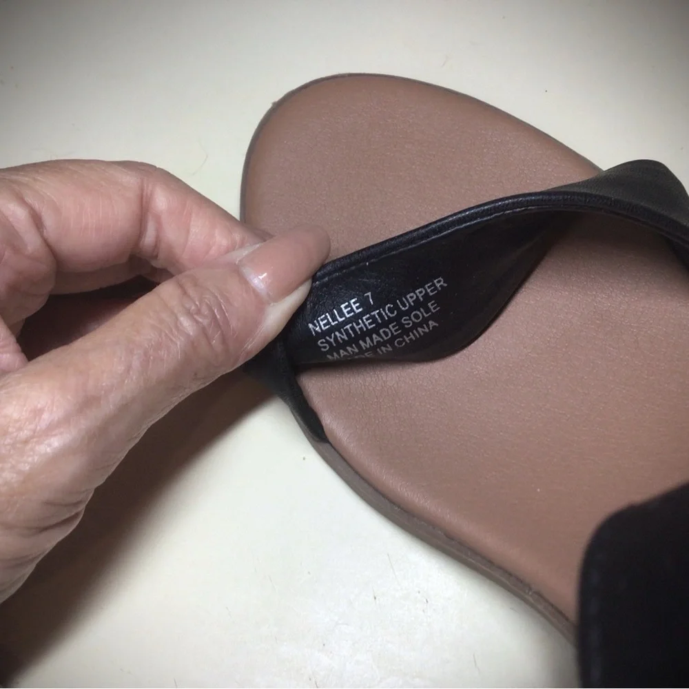 Rock & Candy Women’s “Nellie” Black and Tan Sandals Size 7 - Picture 5 of 6